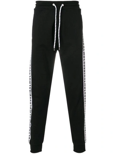 Shop Dirk Bikkembergs Logo Drawstring Trousers