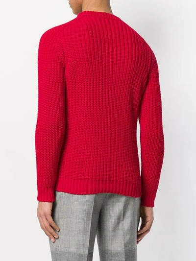 Shop Mp Massimo Piombo Ribbed In Red