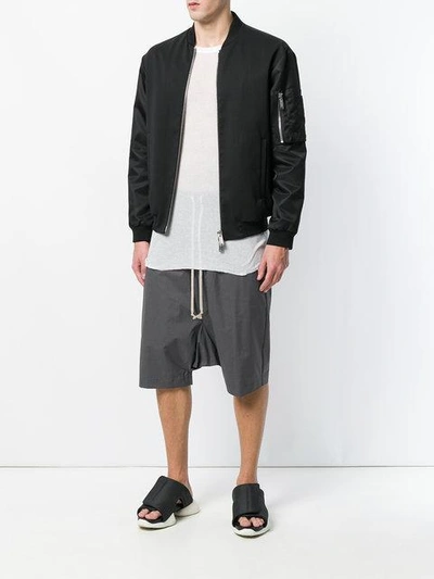 Shop Rick Owens Drop Crotch Shorts