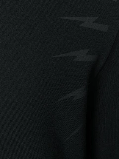 Shop Neil Barrett Lightning Bolt Sweatshirt - Black