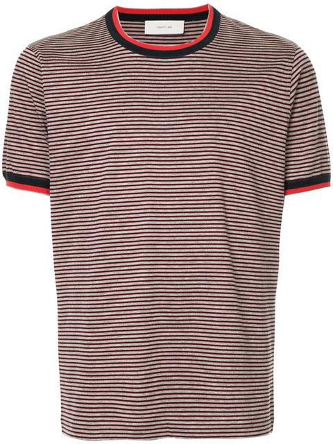 Cerruti 1881 Contrast Stripe T-Shirt In Grey | ModeSens