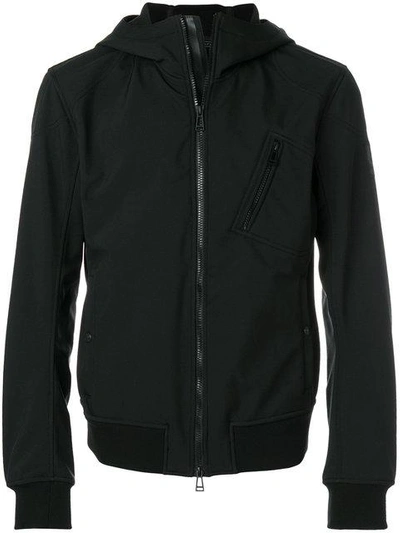 Shop Belstaff Zipped Fitted Jacket - Black