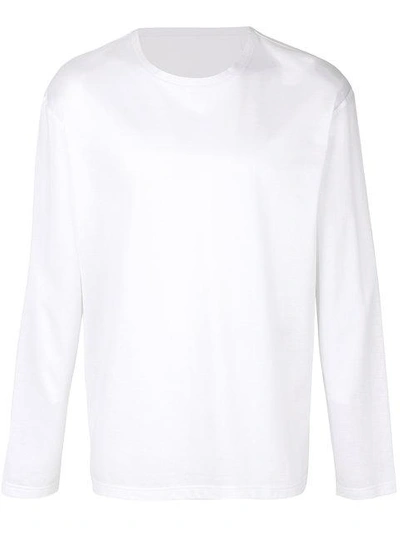 Shop E. Tautz Long-sleeved Top In White