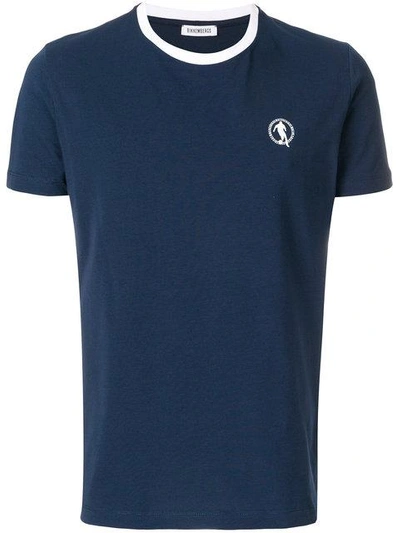 Shop Dirk Bikkembergs Logo Patch T-shirt In Blue