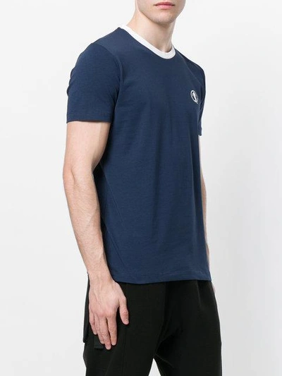 Shop Dirk Bikkembergs Logo Patch T-shirt In Blue