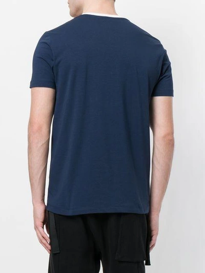 Shop Dirk Bikkembergs Logo Patch T-shirt In Blue