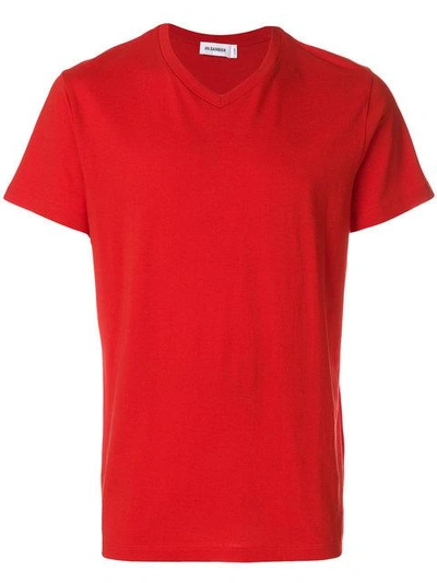 Shop Jil Sander V-neck T-shirt