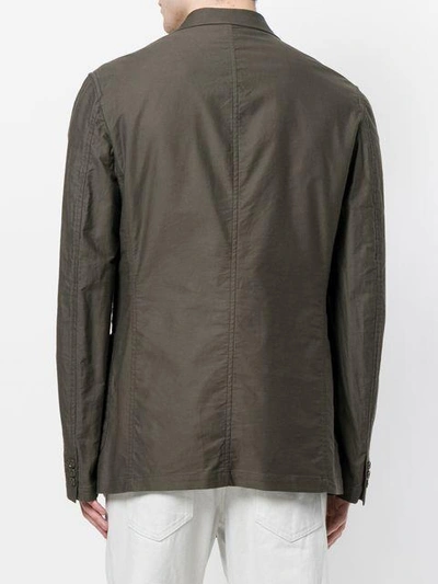 Shop Yohji Yamamoto Single Breasted Blazer - Green