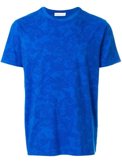 Shop Etro Paisley Print T-shirt In Blue