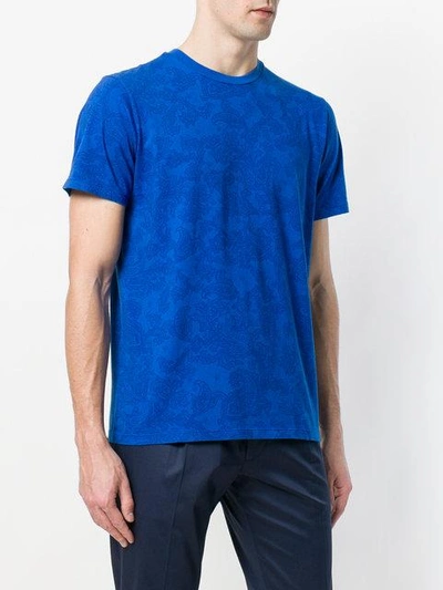 Shop Etro Paisley Print T-shirt In Blue