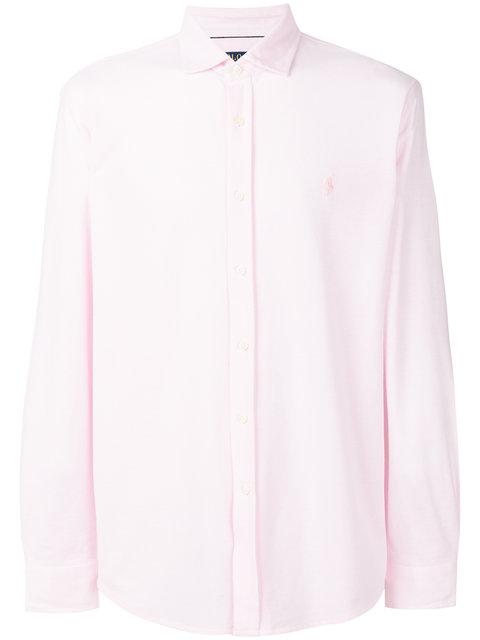 Polo Ralph Lauren Embroidered Logo Shirt In Pink | ModeSens
