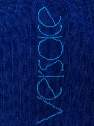 Shop Versace Woven Logo Socks