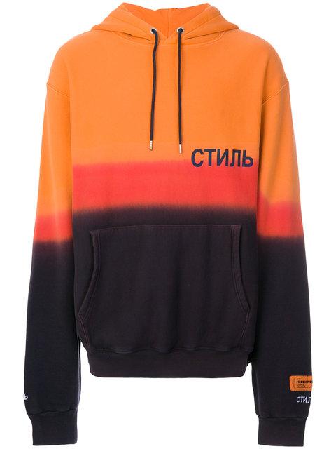 heron preston yellow hoodie