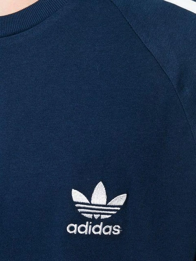 Shop Adidas Originals Adidas  3-stripes T-shirt - Blue