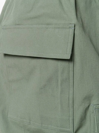 Shop Rick Owens Drop-crotch Cargo Shorts - Green