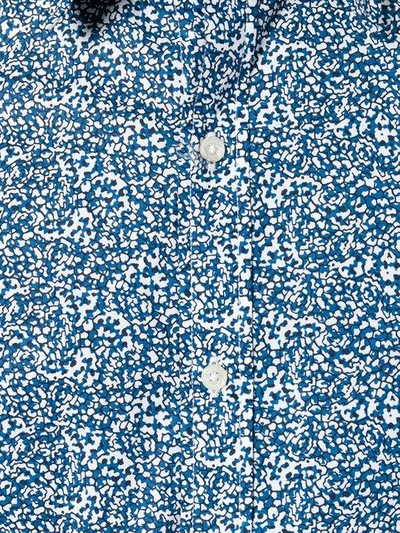 Shop Michael Kors Collection Scribble-print Shirt - Blue