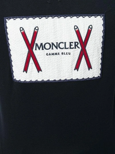 Shop Moncler Sweatshirt Style T-shirt - Blue