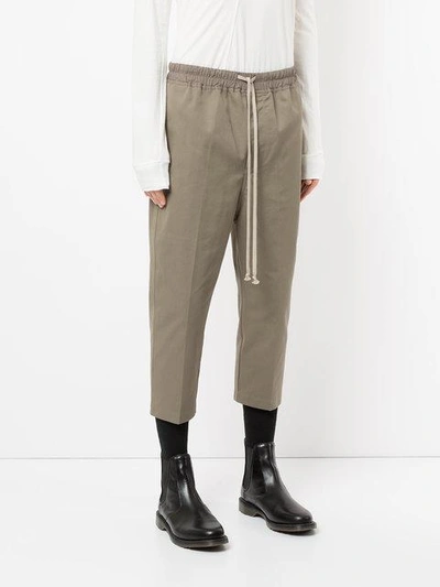Shop Rick Owens Cropped Trousers