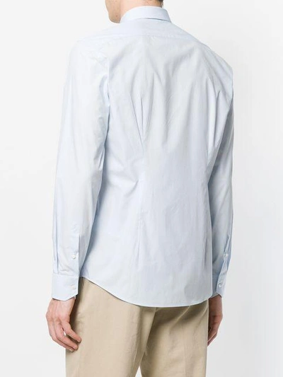 Shop Fendi Long Sleeve Shirt - Blue