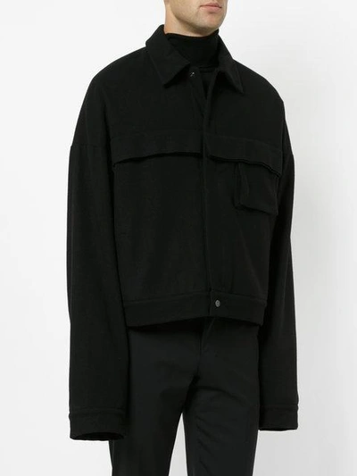Shop Berthold Oversized Lightweight Jacket - Black