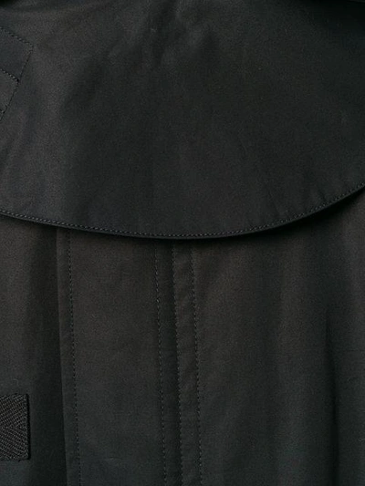 Shop Helmut Lang Hooded Parka Coat In Black