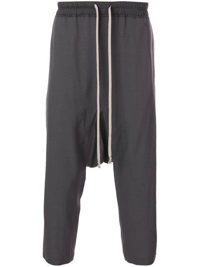 Shop Rick Owens Drop-crotch Trousers