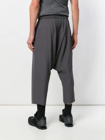 Shop Rick Owens Drop-crotch Trousers