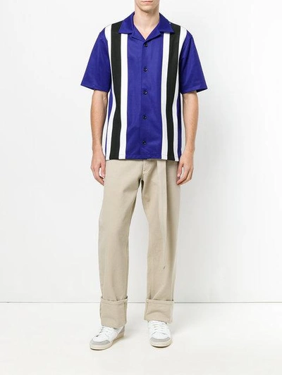 Shop Ami Alexandre Mattiussi Short Sleeves Shirt In Blue