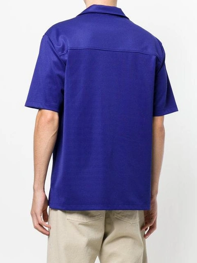 Shop Ami Alexandre Mattiussi Short Sleeves Shirt In Blue