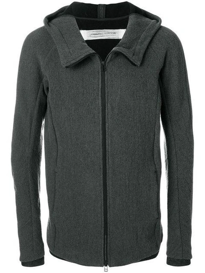 Shop Individual Sentiments Hooded Zip Jacket In Grey