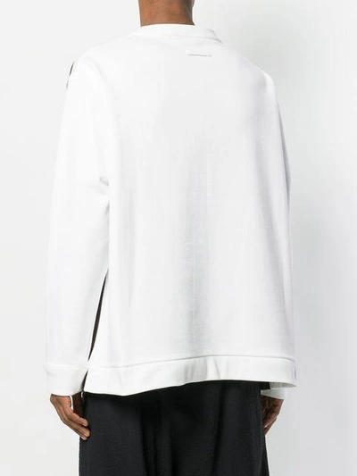 Shop Raf Simons Printed Sweatshirt In White
