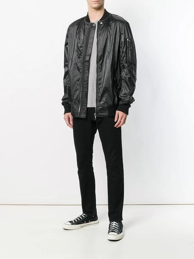 Shop Rick Owens Drkshdw Classic Bomber Jacket In Black