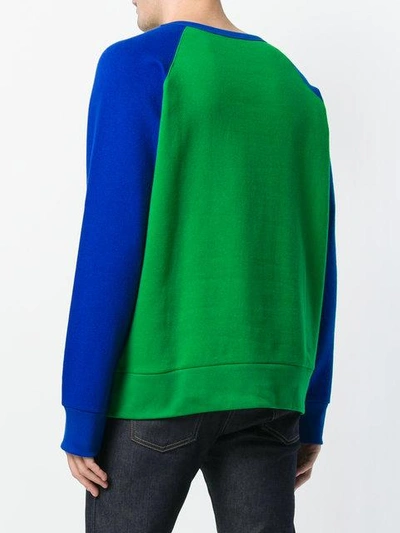 Shop Gucci Print Sweatshirt In Green
