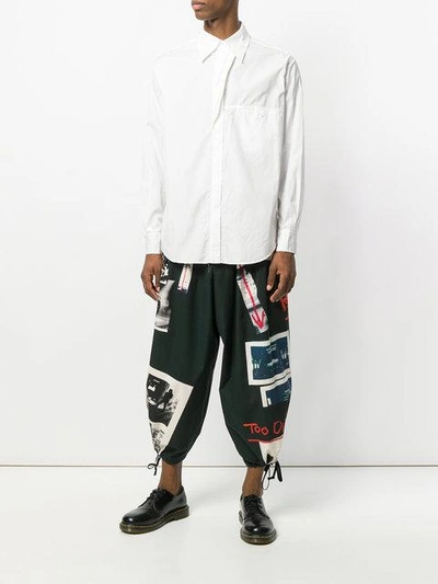 Shop Yohji Yamamoto Chest Pocket Shirt - White