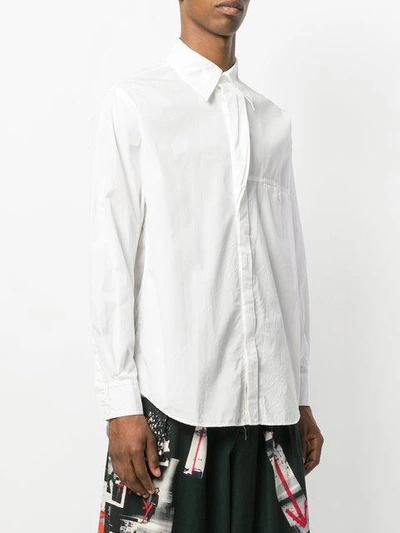 Shop Yohji Yamamoto Chest Pocket Shirt - White