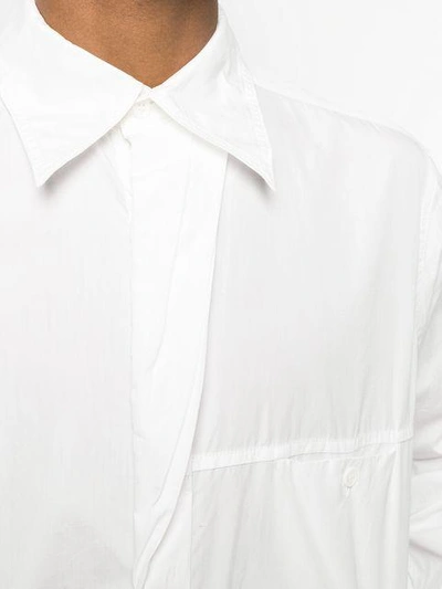 Shop Yohji Yamamoto Chest Pocket Shirt - White