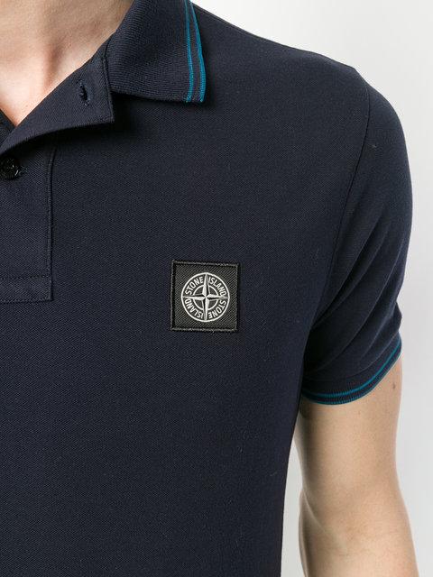 blue stone island shirt