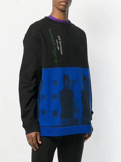 Shop Raf Simons Joy Division Sweatshirt In Black