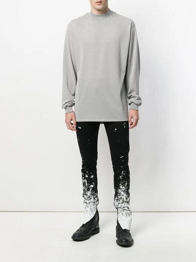 Shop Fear Of God High Neck Sweatshirt In Grey