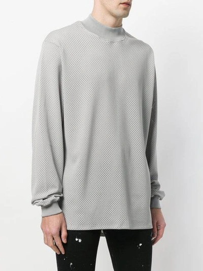 Shop Fear Of God High Neck Sweatshirt In Grey