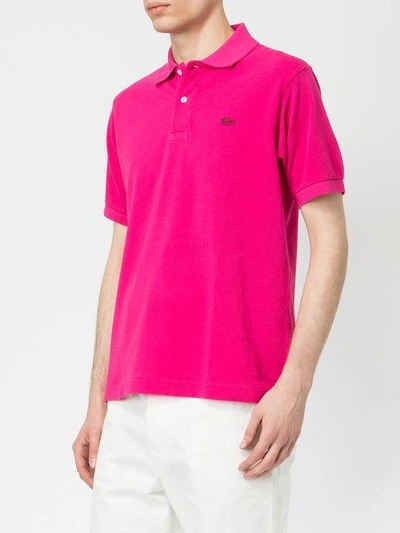 Shop Junya Watanabe Man Logo Polo Shirt - Pink