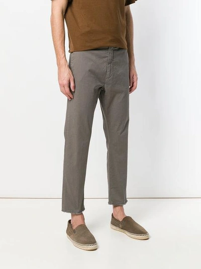 Shop Pence Tailored Fitted Trousers In Grey