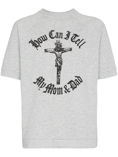 Shop Willy Chavarria Orale Crucifix Print T