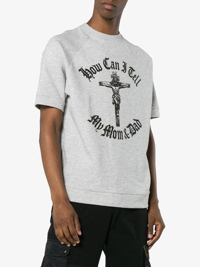 Shop Willy Chavarria Orale Crucifix Print T