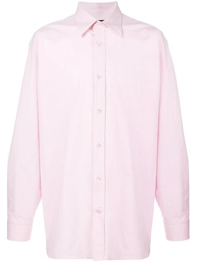 Shop Raf Simons Classic Plain Shirt In Pink