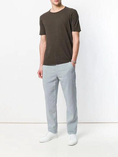 Shop Hannes Roether Straight Trousers