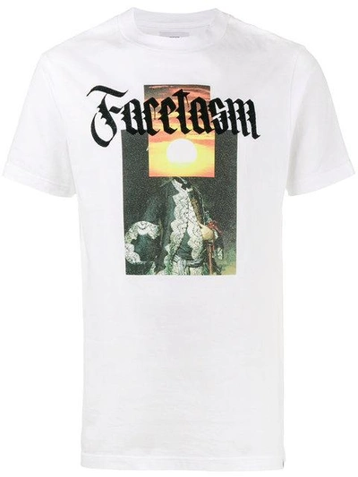 Shop Facetasm T-shirt Mit Print In White