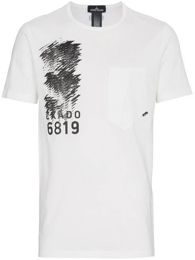Shop Stone Island Shadow Project 'shadow' T-shirt - Weiss In White