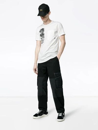 Shop Stone Island Shadow Project 'shadow' T-shirt - Weiss In White