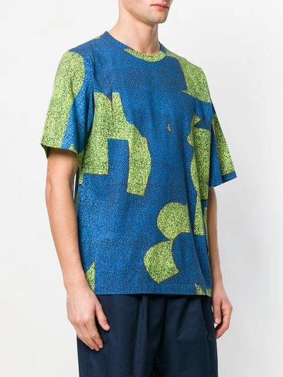 Shop Marni Patterned T-shirt - Blue
